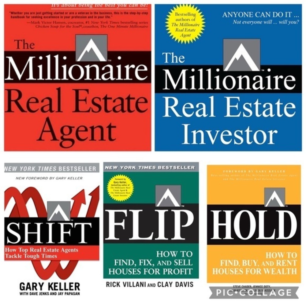 Gary Keller Real Estate 5 Book Bundle | Investor Agent Shift Hold Flip